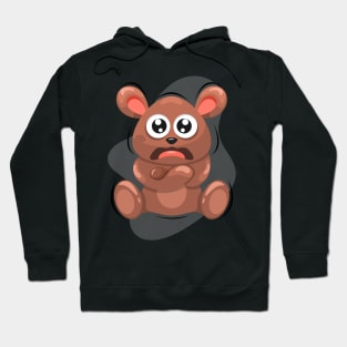 cold bear cartoon Hoodie